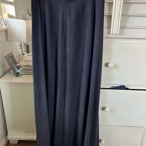 100% Silk Anne Klein Women’s Long Navy Maxi Skirt